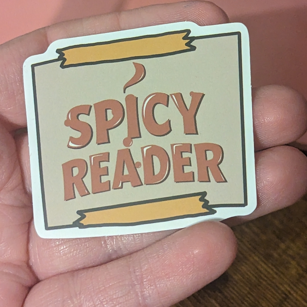 3 For $5: Spicy Reader Matte Sticker New!